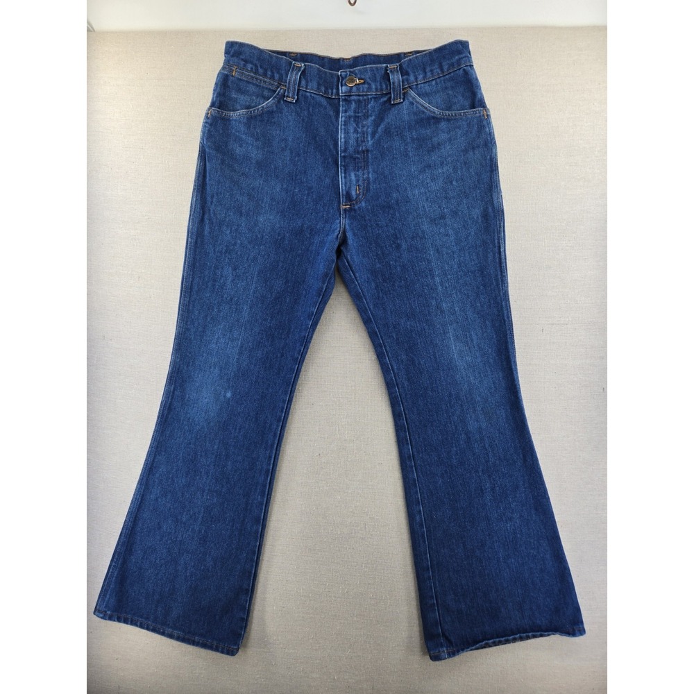 Vtg Sedgefield Jeans Mens 36x30 Fits 34x30" Denim Flare Leg Bootcut Bell Bottom